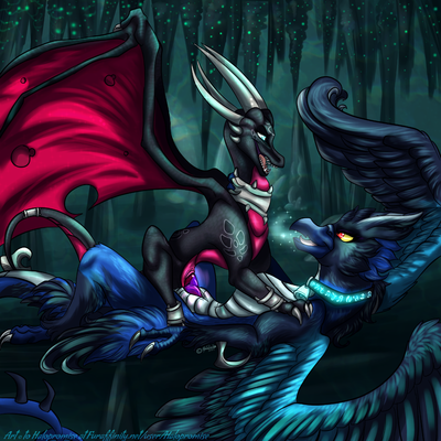 Cynder x Gryphon
art by halopromise
Keywords: videogame;spyro_the_dragon;cynder;gryphon;dragoness;male;female;anthro;M/F;penis;cowgirl;vaginal_penetration;halopromise