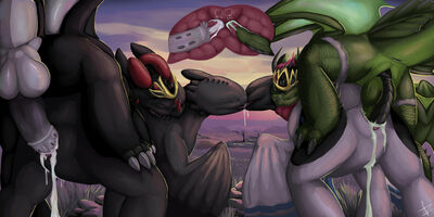 Night_Fury Orgy
art by hamham5
Keywords: how_to_train_your_dragon;httyd;night_fury;nubless;dragon;dragoness;male;female;feral;M/F;orgy;penis;from_behind;vaginal_penetration;internal;ejaculation;spooge;hamham5
