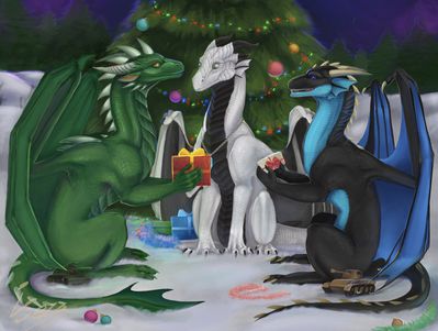 Christmas Dragons
art by hans_spee
Keywords: dragon;feral;holiday;non-adult;hans_spee