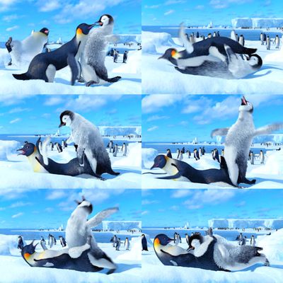 Penguin Sex
screen captures
Keywords: cartoon;happyfeet;avian;bird;penguin;gloria;mumble;male;female;feral;M/F;69;from_behind;missionary;humor