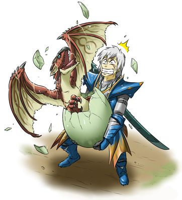 Hatchling Rathian
unknown artist
Keywords: videogame;monster_hunter;dragoness;wyvern;rathian;female;hatchling;human;man;male;humor;non-adult