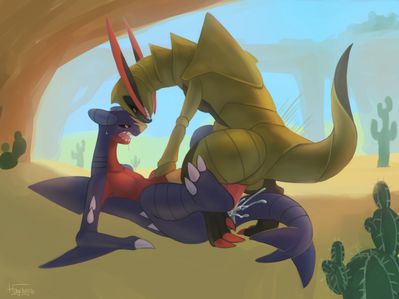 Garchomp and Haxorus Mating
art by haychel
Keywords: anime;pokemon;dragon;dragoness;garchomp;haxorus;male;female;anthro;M/F;penis;missionary;spooge;haychel