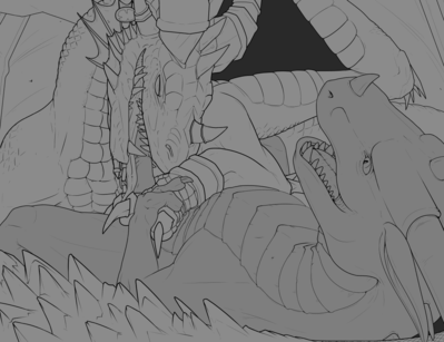 Night With The Dragon Queen (Warcraft)
art by herpydragon
Keywords: videogame;world_of_warcraft;alexstrasza;dragon;dragoness;male;female;feral;M/F;penis;oral;herpydragon