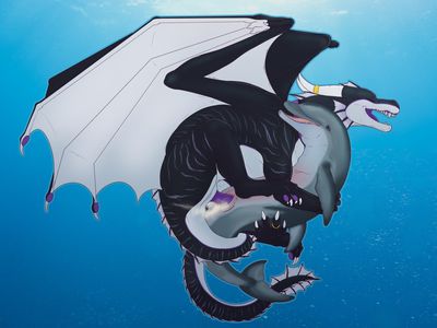 Dolphin Bagel
art by herpydragon
Keywords: dragon;furry;cetacean;dolphin;male;female;feral;M/F;penis;missionary;vaginal_penetration;spooge;herpydragon