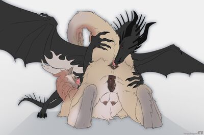 Dradmon and Damaris
art by herpydragon
Keywords: dragon;dragoness;male;female;feral;M/F;penis;vagina;69;oral;anal;rimjob;herpydragon