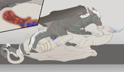 Maddox and Malik Mating
art by herpydragon
Keywords: dragon;dragoness;male;female;feral;M/F;penis;missionary;vaginal_penetration;internal;spooge;herpydragon