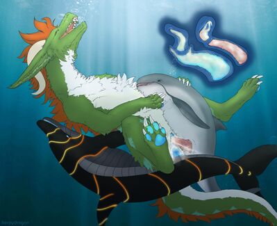 Fun With Phins
art by herpydragon
Keywords: dragon;furry;cetacean;dolphin;male;feral;M/M;threeway;penis;missionary;anal;docking;internal;ejaculation;spooge;herpydragon