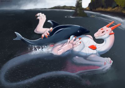Shallow Waters
art by herpydragon
Keywords: dragoness;cetacean;dolphin;male;female;feral;M/F;penis;missionary;vaginal_penetration;spooge;herpydragon