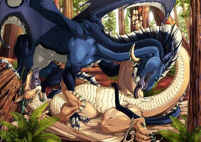 Drakes in the Forest
art by heskynn
Keywords: dragon;male;feral;M/M;penis;69;oral;heskynn