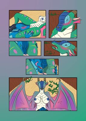 Glory and Tsunami 3 (Wings_of_Fire)
art by hirothedragon
Keywords: comic;wings_of_fire;seawing;rainwing;glory;tsunami;dragoness;female;anthro;breasts;lesbian;vagina;oral;closeup;spooge;hirothedragon
