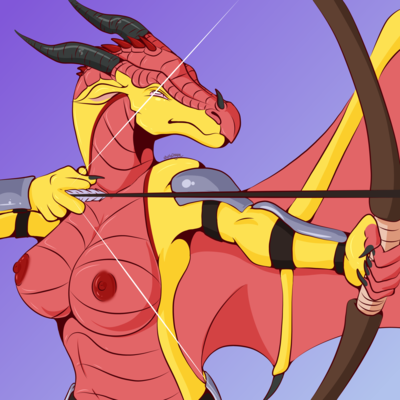 Redcrest Skywing (Wings_of_Fire)
art by hirothedragon
Keywords: wings_of_fire;skywing;dragoness;female;anthro;breasts;solo;hirothedragon