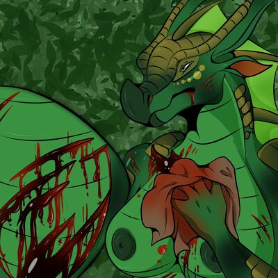 After The Hunt (Wings_of_Fire)
art by hirothedragon
Keywords: wings_of_fire;sundew;leafwing;dragoness;female;anthro;breasts;solo;hirothedragon