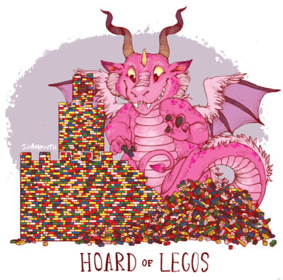 Hoard of Lego
art by iguanamouth
Keywords: dragon;feral;solo;hoard;non-adult;iguanamouth