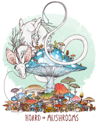 Hoard of Mushrooms
art by iguanamouth
Keywords: dragon;feral;solo;hoard;non-adult;iguanamouth
