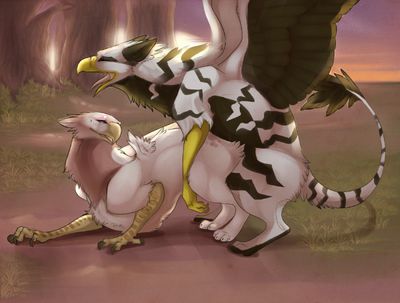 Gryphons Mating
art by hoot
Keywords: gryphon;male;female;feral;M/F;from_behind;hoot