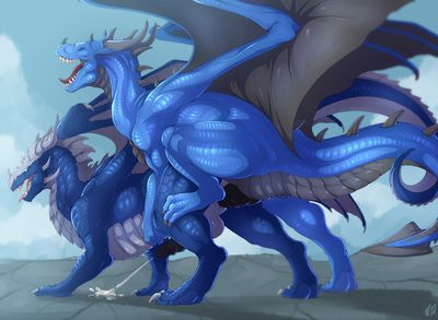 Drakes Having Sex
art by hornedfreak
Keywords: dragon;syrazor;male;feral;M/M;penis;from_behind;anal;ejaculation;orgasm;spooge;hornedfreak