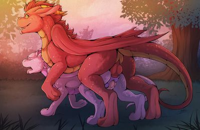 Dawn Romp
art by howlart
Keywords: dragon;male;feral;M/M;penis;from_behind;anal;howlart