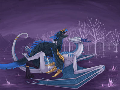 Anzu and Byzil 2
art by hypnoticdragon
Keywords: videogame;world_of_warcraft;avian;bird;raven_god;anzu;dragoness;byzil;male;female;feral;M/F;missionary;spooge;hypnoticdragon