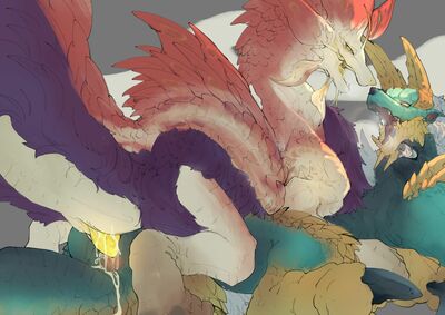 Mizutsune and Zinogre
art by ibuki_shione
Keywords: videogame;monster_hunter;mizutsune;zinogre;dragon;dragoness;male;female;feral;M/F;penis;cowgirl;vaginal_penetration;spooge;ibuki_shione