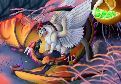 Slow Ride (alt)
art by icender
Keywords: dragon;dragoness;male;female;feral;M/F;penis;cowgirl;vaginal_penetration;internal;spooge;icender