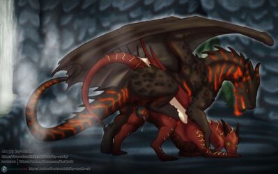 Daedalus Mating
art by icy-marth
Keywords: dragon;dragoness;male;female;feral;M/F;penis;from_behind;vaginal_penetration;spooge;icy-marth