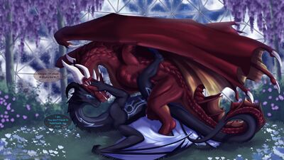 Drakvir and Keagan
art by icy-marth
Keywords: dragon;dragoness;male;female;feral;M/F;missionary;suggestive;icy-marth