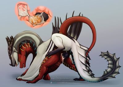 Mounted and Bred
art by icy-marth
Keywords: dragon;dragoness;male;female;feral;M/F;penis;from_behind;vaginal_penetration;internal;ejaculation;spooge;icy-marth