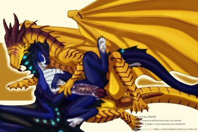Pleasurable Company
art by icy-marth
Keywords: dragon;dragoness;wyvern;male;female;feral;M/F;penis;spoons;vaginal_penetration;internal;spooge;icy-marth