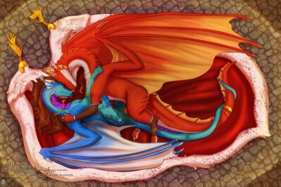 Tender Night
art by icy-marth
Keywords: dragon;dragoness;male;female;feral;M/F;penis;missionary;vaginal_penetration;icy-marth