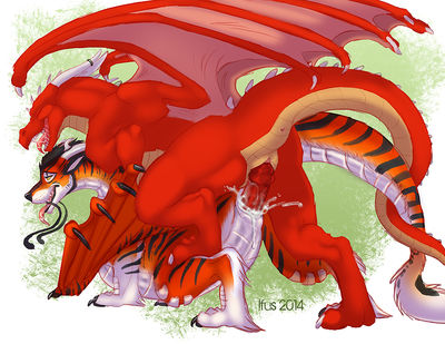 Feral Climax
art by ifus
Keywords: eastern_dragon;dragon;dragoness;male;female;feral;M/F;penis;from_behind;vaginal_penetration;spooge;ifus