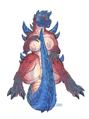 Dinovaldo
art by iggi
Keywords: videogame;monster_hunter;dinovaldo;dragoness;female;anthro;breasts;solo;iggi