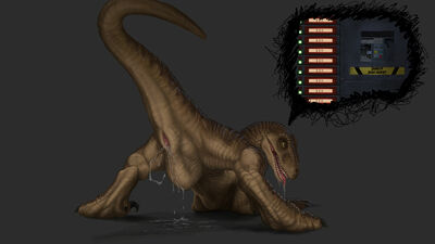 Velociraptor Presenting
art by ijoe
Keywords: jurassic_park;dinosaur;theropod;raptor;velociraptor;female;feral;solo;vagina;presenting;spooge;ijoe