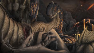 Lavasioth Hunt
art by ijoe
Keywords: beast;videogame;monster_hunter;dragoness;wyvern;lavasioth;female;feral;human;man;male;M/F;penis;cloaca;spread;masturbation;spooge;ijoe