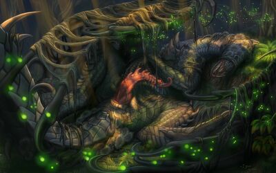 Vaal_Hazak (male)
art by ijoe
Keywords: videogame;monster_hunter;dragon;vaal_hazak;male;feral;solo;penis;spooge;ijoe