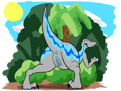 Blue Presenting
art by ikakins
Keywords: jurassic_world;dinosaur;theropod;raptor;deinonychus;blue;female;anthro;solo;vagina;presenting;ikakins