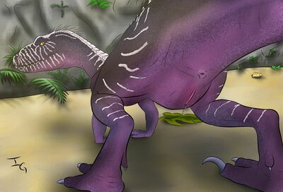 Indoraptor
art by immoveableguide
Keywords: jurassic_world;dinosaur;theropod;raptor;indominus_rex;hybrid;indoraptor;female;feral;solo;vagina;presenting;spooge;immoveableguide