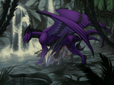 Deep In The Jungle
art by iraize
Keywords: dragon;gryphon;male;female;feral;M/F;penis;from_behind;vaginal_penetration;spooge;iraize