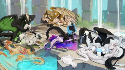 Temple of Cum
art by ishiru
Keywords: dragon;dragoness;male;female;feral;M/F;solo;orgy;penis;hemipenis;from_behind;spoons;cowgirl;vaginal_penetration;anal;rimjob;masturbation;spooge;ishiru