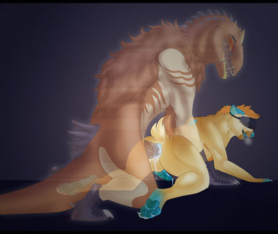 Virtual Reality Allosaur
art by its-a-vlitra
Keywords: dinosaur;theropod;allosaurus;furry;hyena;male;anthro;M/M;penis;from_behind;anal;spooge;its-a-vlitra