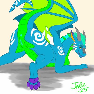 Opal Presenting
art by jackalbaby
Keywords: dragoness;female;feral;solo;vagina;presenting;jackalbaby