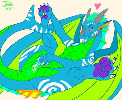Opal Spread
art by jackalbaby
Keywords: dragoness;female;feral;solo;vagina;masturbation;spread;spooge;jackalbaby