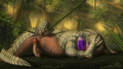Tunguszka Flirty (color)
art by jackrow
Keywords: crocodilian;crocodile;male;feral;solo;penis;jackrow