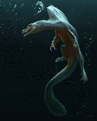 Spino Underwater
art by jaem
Keywords: dinosaur;theropod;spinosaurus;feral;solo;cloaca;jaem