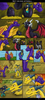 Not His Egg After All...
art by jazzthetiger
Keywords: comic;videogame;spyro_the_dragon;dragon;dragoness;spyro;cynder;volteer;male;female;feral;hatchling;suggestive;jazzthetiger