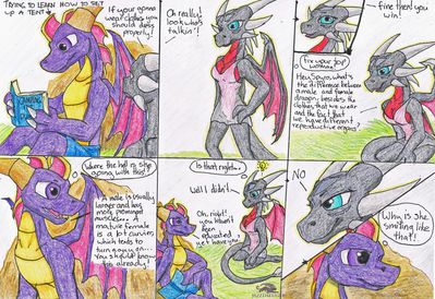 Spyro and Cynder Camping 1
art by jazzthetiger
Keywords: comic;videogame;spyro_the_dragon;dragon;dragoness;spyro;cynder;male;female;anthro;breasts;M/F;suggestive;humor;jazzthetiger