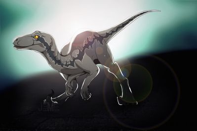 Blue
art by jellomutt
Keywords: jurassic_world;dinosaur;theropod;raptor;deinonychus;blue;female;feral;non-adult;jellomutt