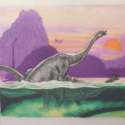 Brontosaurs Mating
art by jeremy_ennis
Keywords: dinosaur;sauropod;brontosaurus;male;female;feral;M/F;from_behind;jeremy_ennis