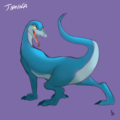 Joanna
art by kayla-na
Keywords: cartoon;rescuers_down_under;lizard;monitor_lizard;joanna;female;anthro;solo;kayla-na