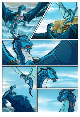 Riptide and Tsunami Comic (Wings_of_Fire)
art by juliagoldfox
Keywords: comic;wings_of_fire;seawing;riptide;tsunami;dragon;dragoness;male;female;feral;non-adult;juliagoldfox