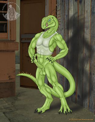 Alley Lizard
art by kaa
Keywords: lizard;male;anthro;solo;penis;kaa